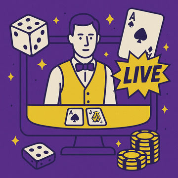 Live dealer vid spelbord